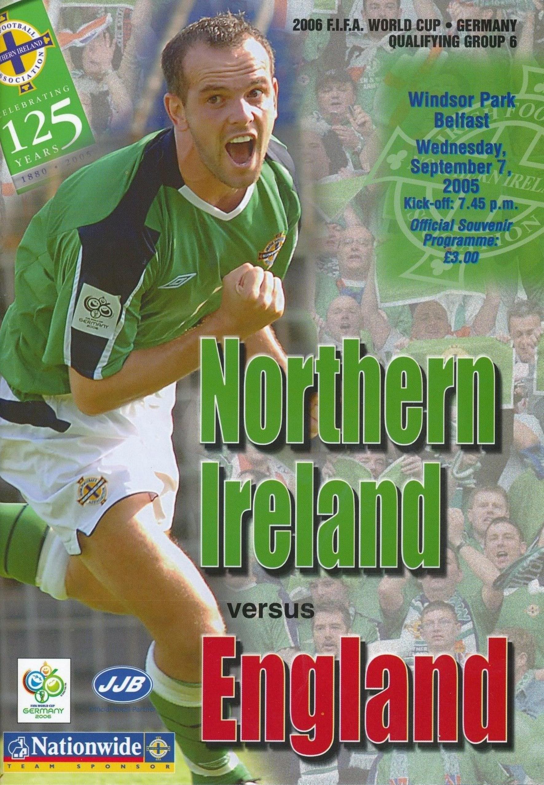 2005 - NORTHERN IRELAND v ENGLAND